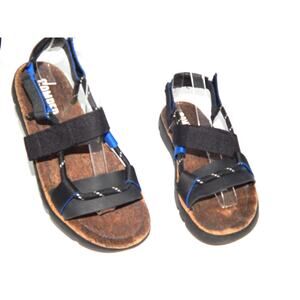 Camper Oruga Black /Blue Strappy Women Sandal Size 39